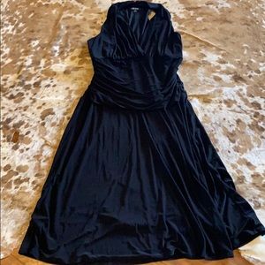 Nine West V Neck Black Dress